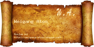 Weigang Atos névjegykártya